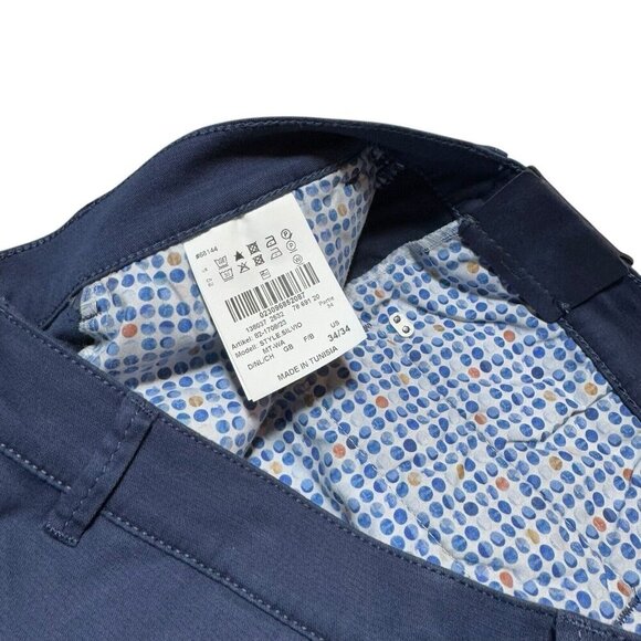 Lot -2 Brax Feel Good Cooper Fancy/Silvio Hi Flex Straight Leg Pants Men's 34x27 - Picture 8 of 10